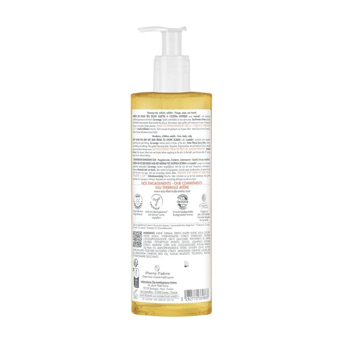 Avène XERACALM A.D - Huile Lavante Relipidante - Visage et Corps - Peaux Très Sèches à Tendance Atopique, 400ml