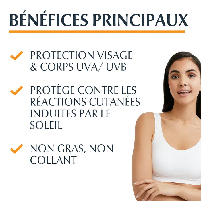 EUCERIN SUN PROTECTION - Sun Leb Protect Gel-Crème Solaire SPF50+ - Visage et Corps - Peaux Sensibles, 150ml