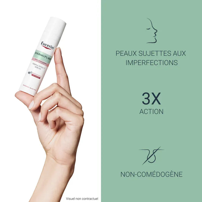 EUCERIN DERMOPURE - Sérum Triple Action Peaux à Imperfections, 40ml