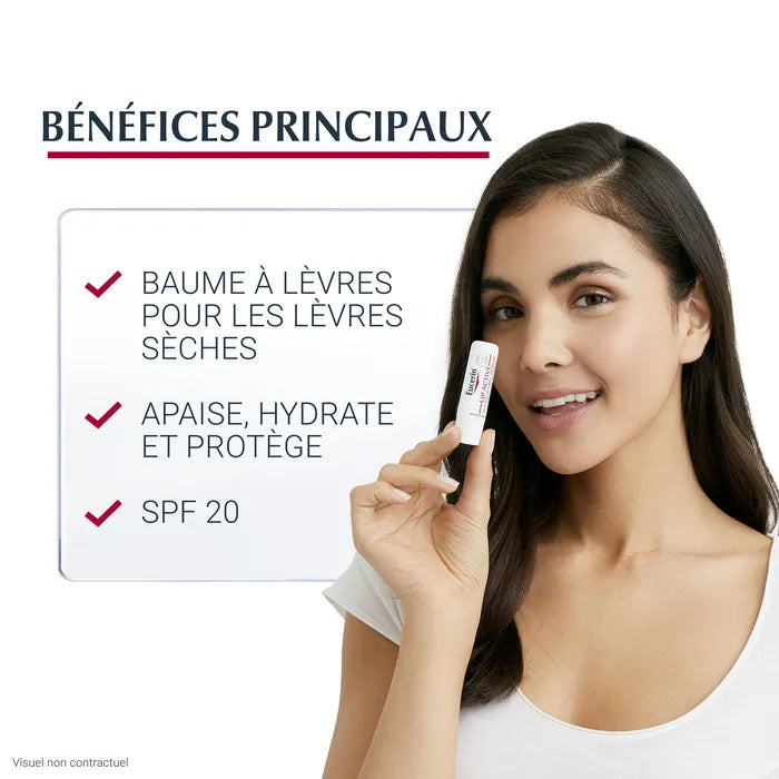 EUCERIN LIP ACTIVE - Soin Actif Lèvres SPF20 - Lèvres Sèches, 4.8g