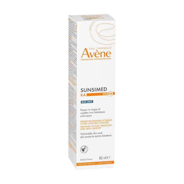 Avène SUNSIMED KA - Très Haute Protection Solaire SPF50+ - Visage et Corps - Peaux à Risque et Sujettes aux Kératoses Actiniques, 80ml