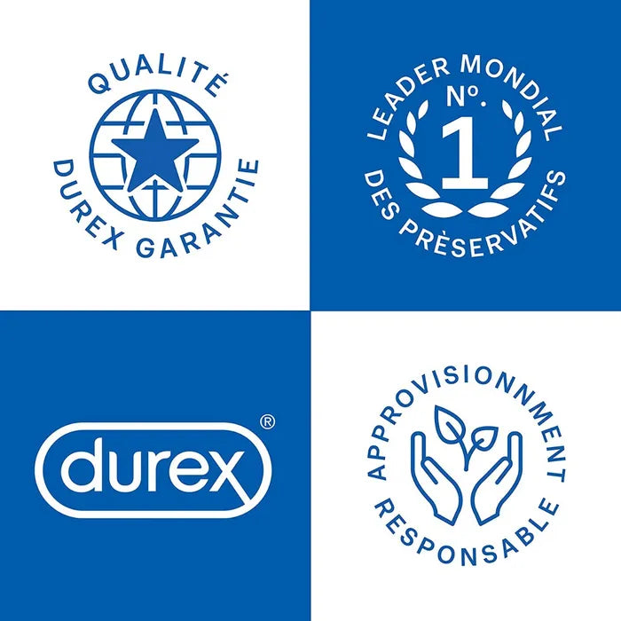 Durex NUDE - Préservatifs Extra Lubrifiés XL Ultra Fins, 8 Unités