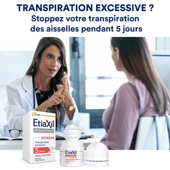 Etiaxil Détranspirant Extrême - Roll On - Peaux Normales, 15ml