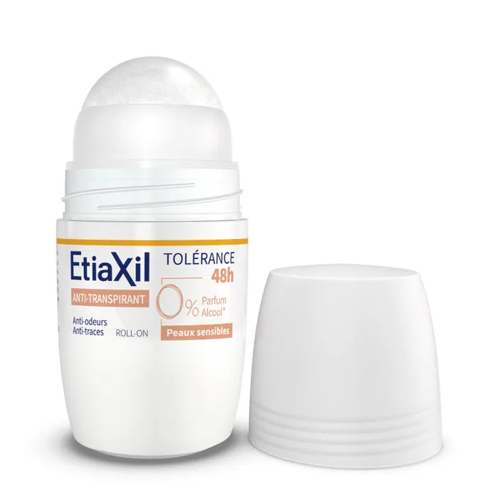 Etiaxil TOLERANCE - Roll-On Anti-Transpirant 48h - Peaux Sensibles, 50ml