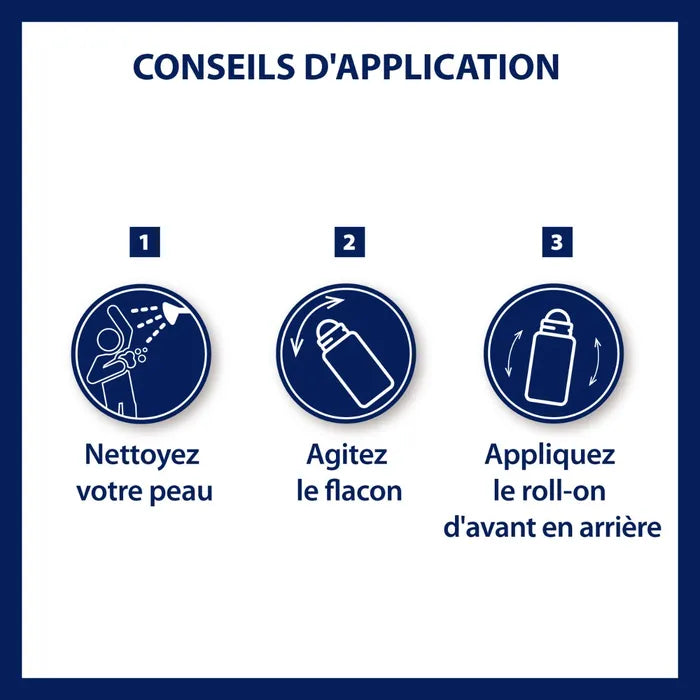 Etiaxil Déodorant Roll-On Anti-Transpirant Végétal 48h Bio - Parfum Thé Vert, 50ml