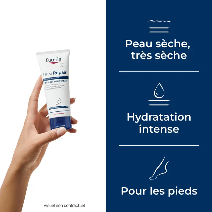 EUCERIN UREAREPAIR PLUS - Crème Pieds 10% d’Urée - Peaux Très Sèches, 100ml