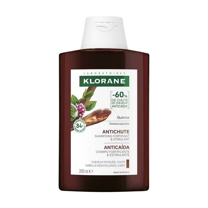 Klorane – Force – Cheveux Fatigués & Chute Shampoing à la Quinine et Edelweiss Bio 200 ml