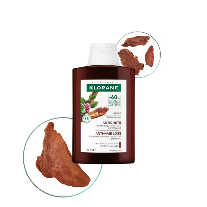 Klorane – Force – Cheveux Fatigués & Chute Shampoing à la Quinine et Edelweiss Bio 200 ml