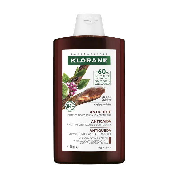 Klorane – Force – Cheveux Fatigués & Chute Shampoing à la Quinine et Edelweiss Bio 400ml
