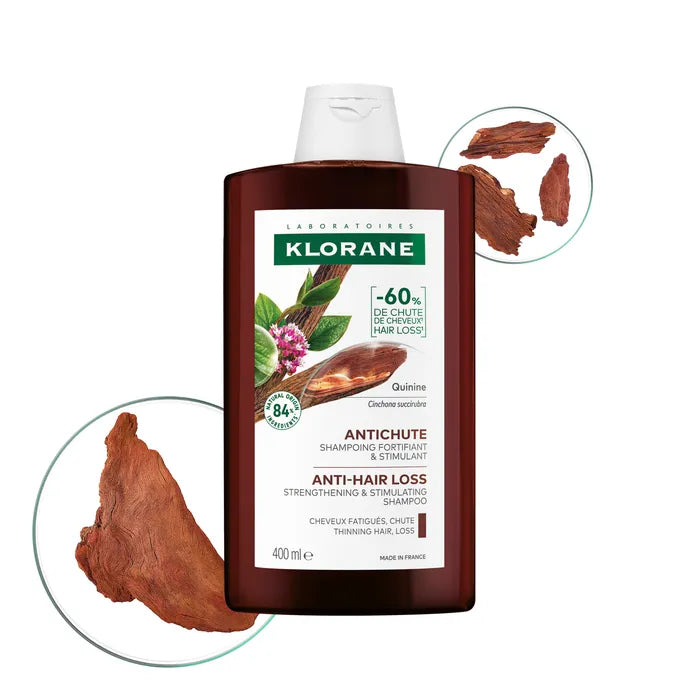 Klorane – Force – Cheveux Fatigués & Chute Shampoing à la Quinine et Edelweiss Bio 400ml