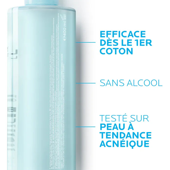 La Roche-Posay EFFACLAR - Eau Micellaire Ultra Peaux Grasses, 400ml