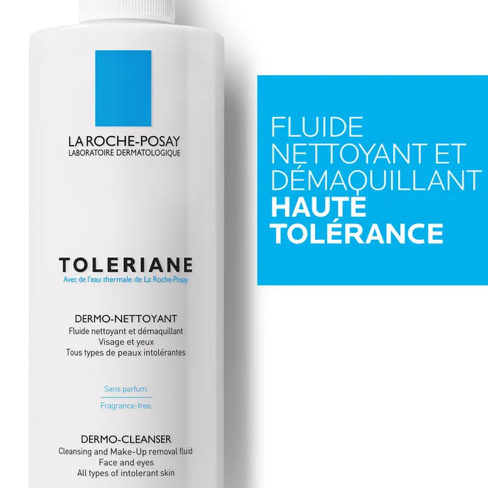 La Roche-Posay TOLERIANE - Fluide Dermo-nettoyant Démaquillant Visage et Yeux, 400ml