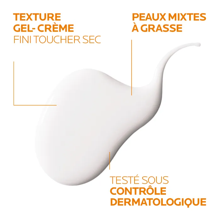La Roche-Posay ANTHELIOS UVMUNE400 - SPF50+ Crème Solaire Visage en Gel-Crème Anti-Brillance Avec Parfum, 50ml