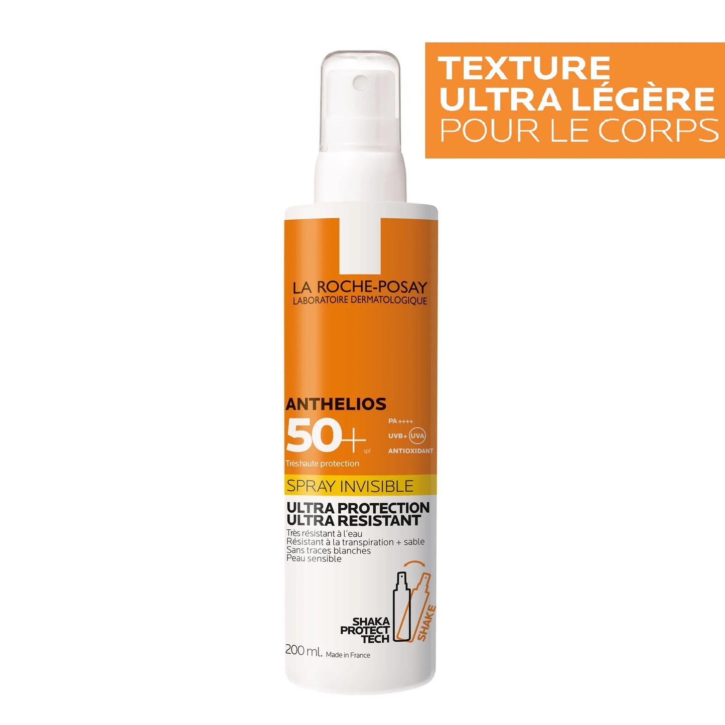 LA ROCHE ANTHELIOS - SPF50+ Spray Solaire Invisible Corps Avec Parfum, 200ml