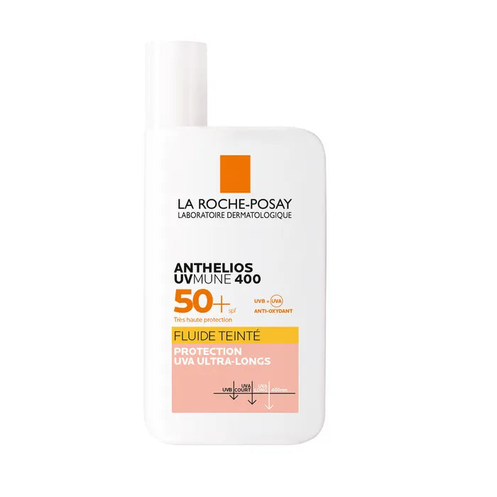 La Roche-Posay ANTHELIOS - SPF50+ Fluide Solaire Teinté avec Parfum Peaux normales à Mixtes, 50ml