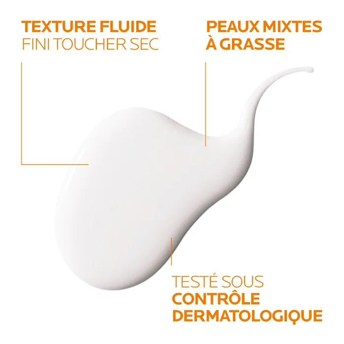La Roche-Posay ANTHELIOS UVMUNE 400 - SPF50+ Fluide Solaire Visage Matifiant Avec Parfum, Peaux Mixtes à Grasses, 50ml