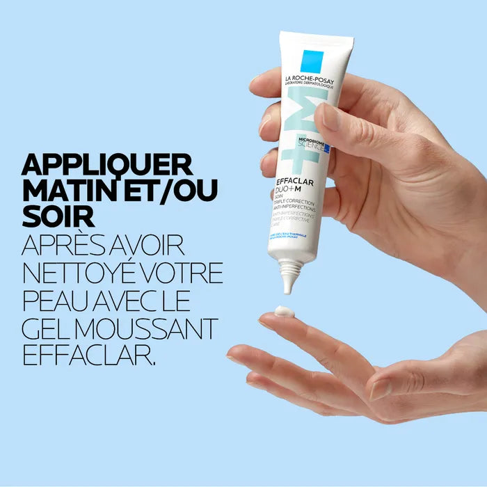 La Roche-Posay EFFACLAR DUO+M - Soin Triple Correction Anti-Imperfections, Boutons & Points noirs, 40ml