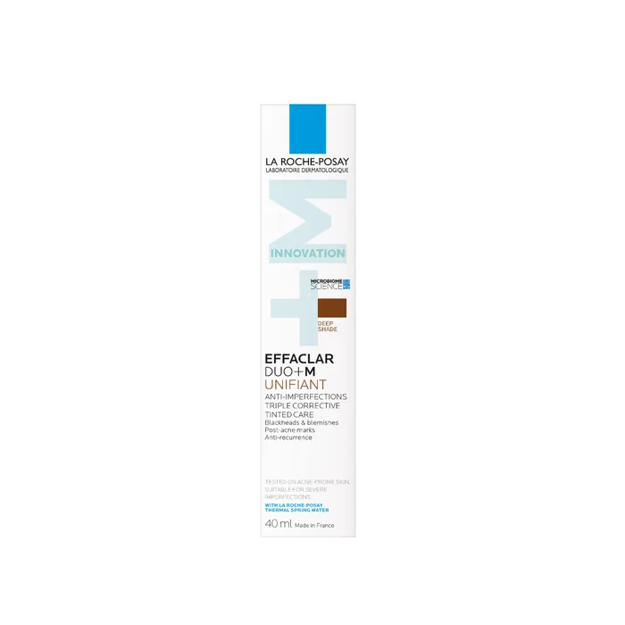 La Roche-Posay EFFACLAR DUO+M - Unifiant Soin Triple Correction Anti-Imperfections - Teinte Foncé, 40ml