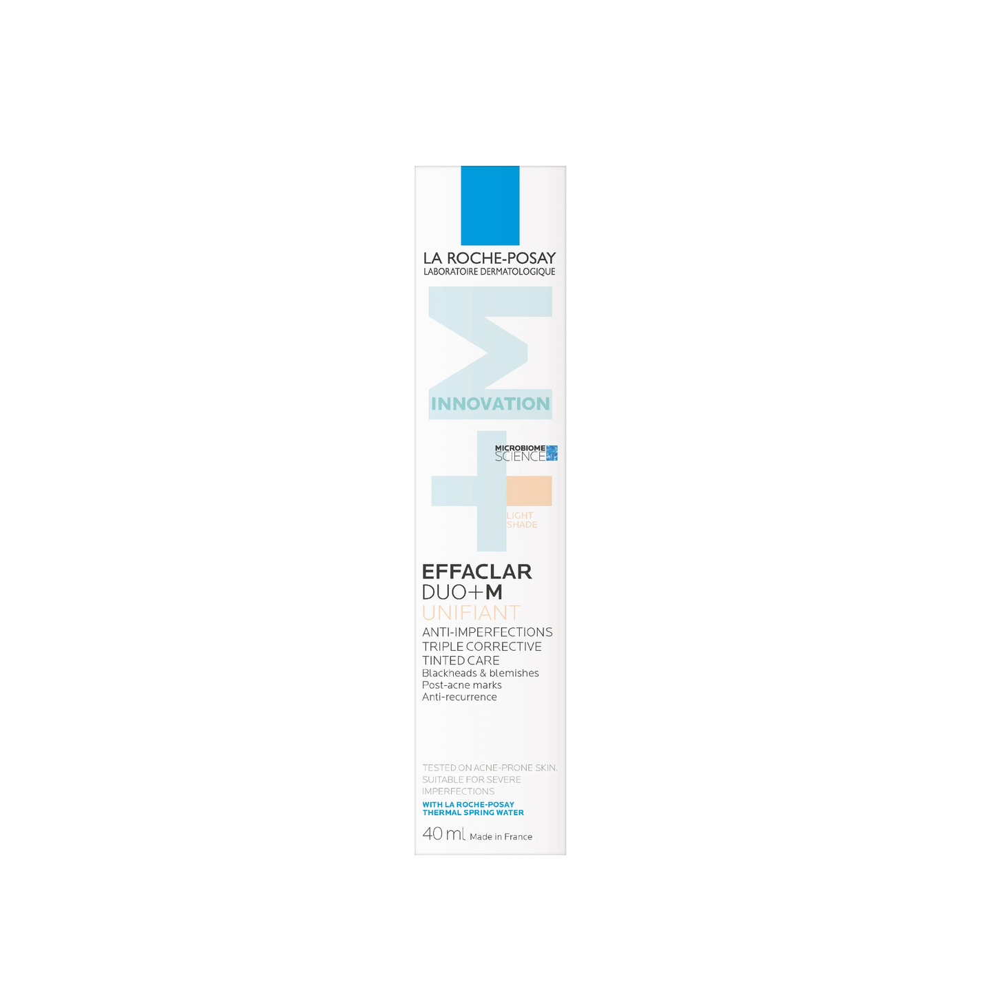 La Roche-Posay EFFACLAR DUO+M - Unifiant Soin Triple Correction Anti-Imperfections - Teinte Light, 40ml