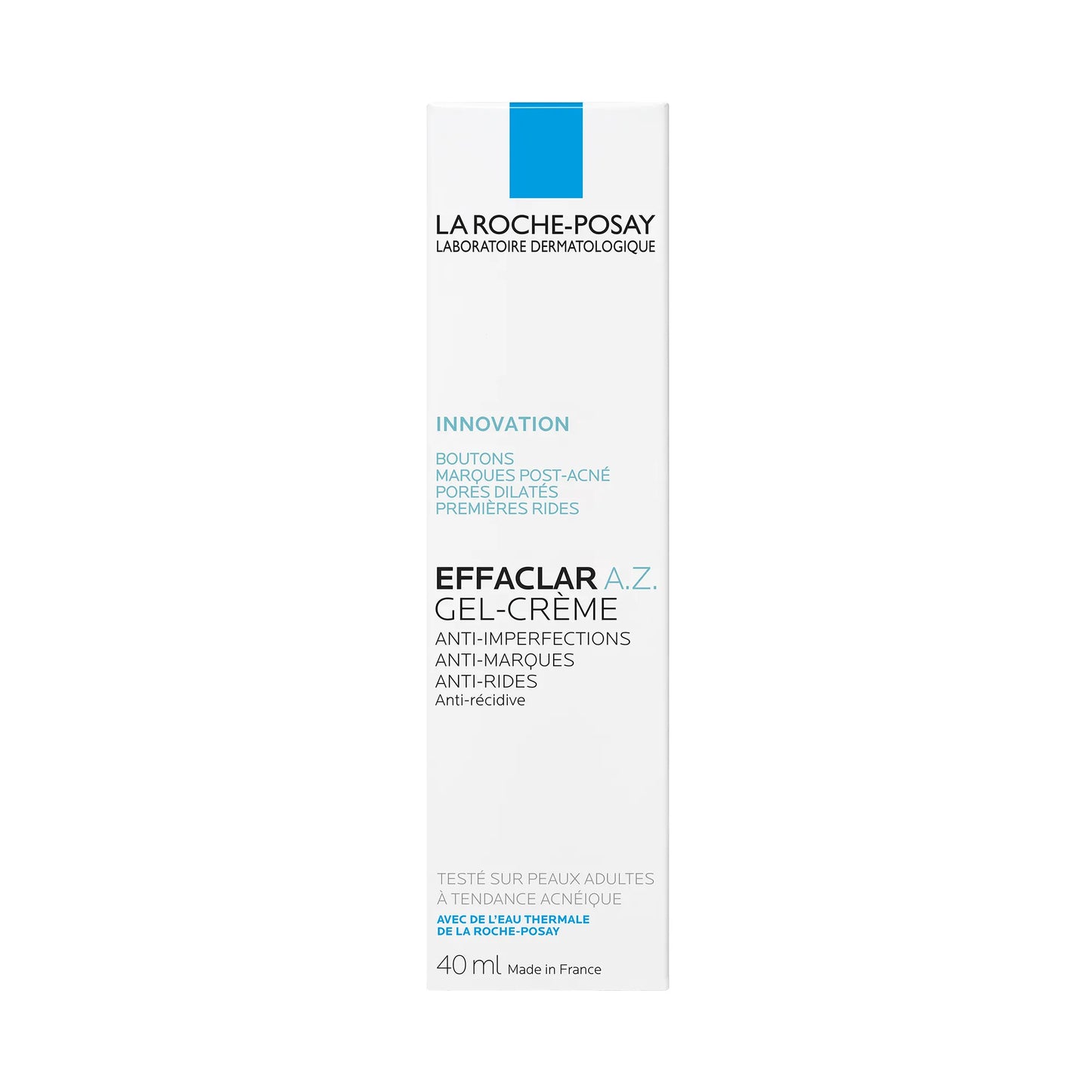 LA ROCHE-POSAYEFFACLAR A.Z. - Gel-Crème Anti-Imperfections, Anti-Marques, Anti-Rides - Peaux grasses tendance acnéique, 40ml