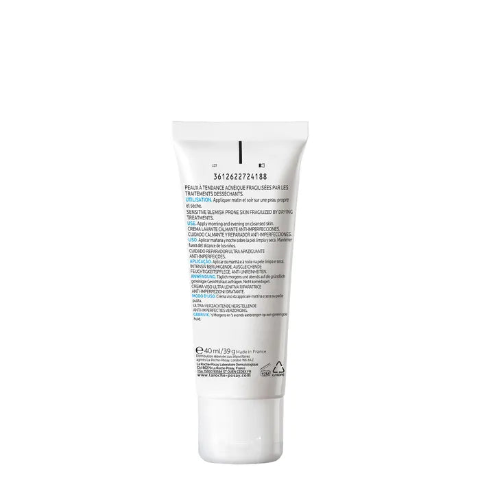 La Roche-Posay EFFACLAR H ISO-BIOME - Soin Réparateur Apaisant Anti-Marques Hydratant Longue Durée - Peaux Acnéiques, 40ml