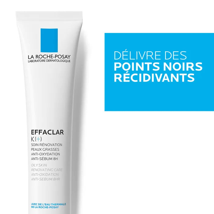 La Roche-Posay EFFACLAR K+ - Soin Visage Anti Points Noirs, 40ml