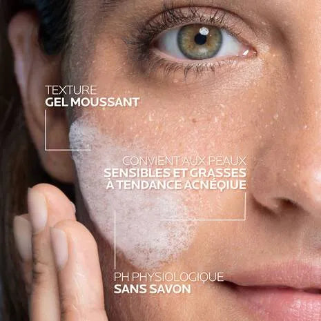LA ROCHE POSAY EFFACLAR - Gel Moussant Nettoyant Purifiant Visage, 400ml