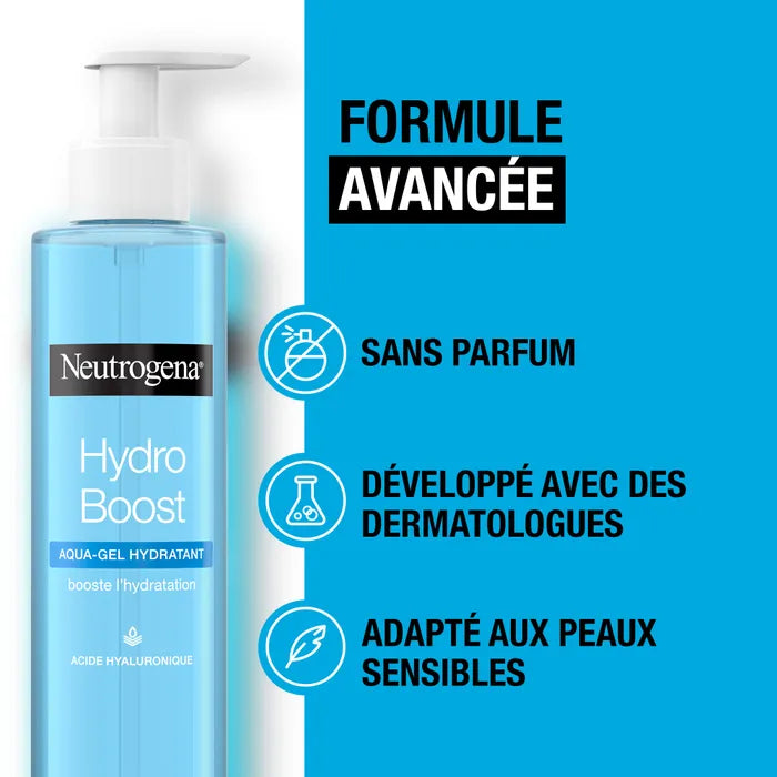 Neutrogena HYDRO-BOOST - Gel Nettoyant Aqua-Gel Hydratant - Tous Types de Peaux, 200ml
