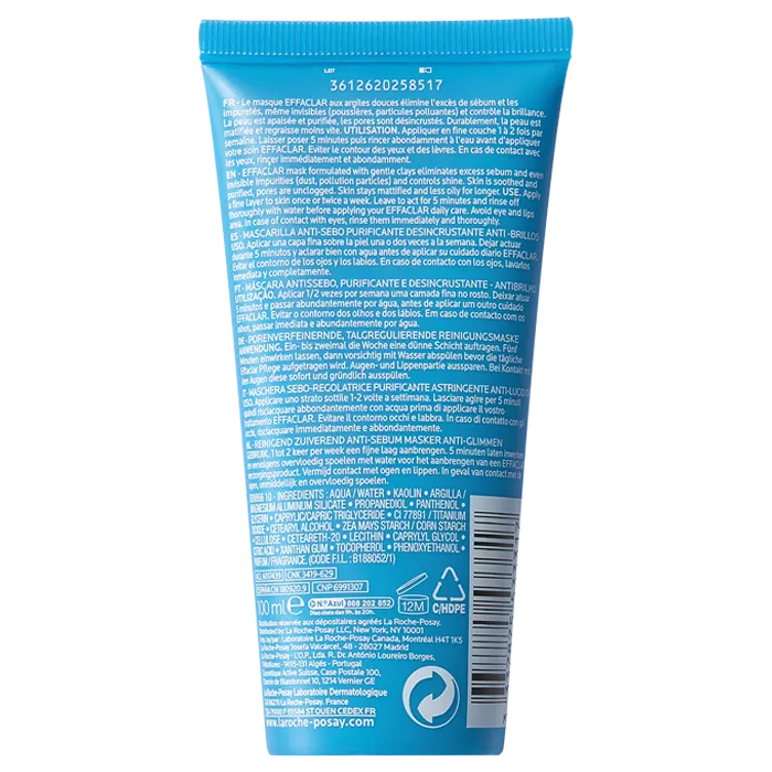 La Roche-Posay EFFACLAR - Masque Sébo-Régulateur, 100ml