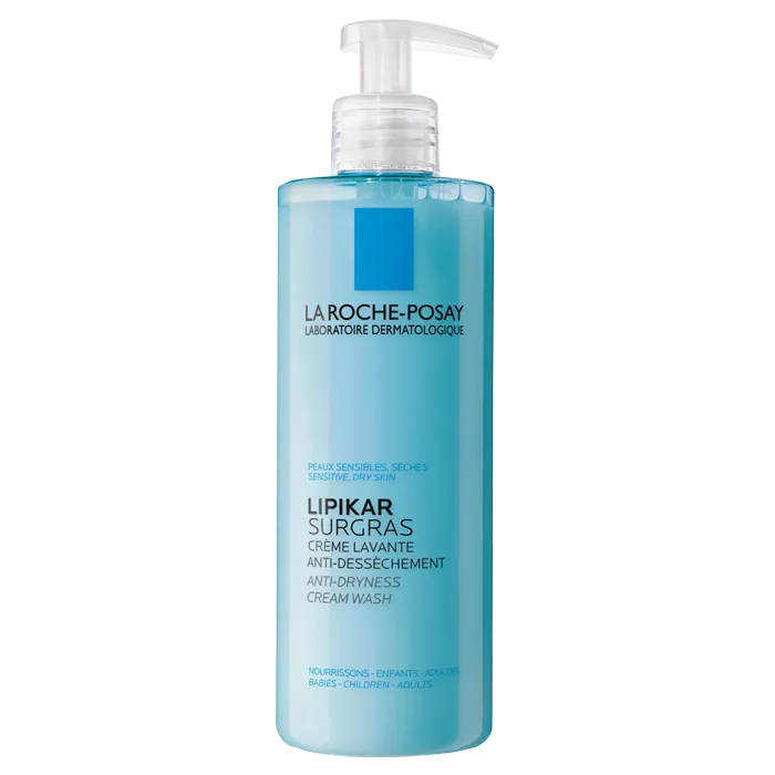 LA ROCHE POSAY LIPIKAR SURGRAS - Crème Lavante Anti-Dessèchement Peaux Sensibles Sèches, 400ml