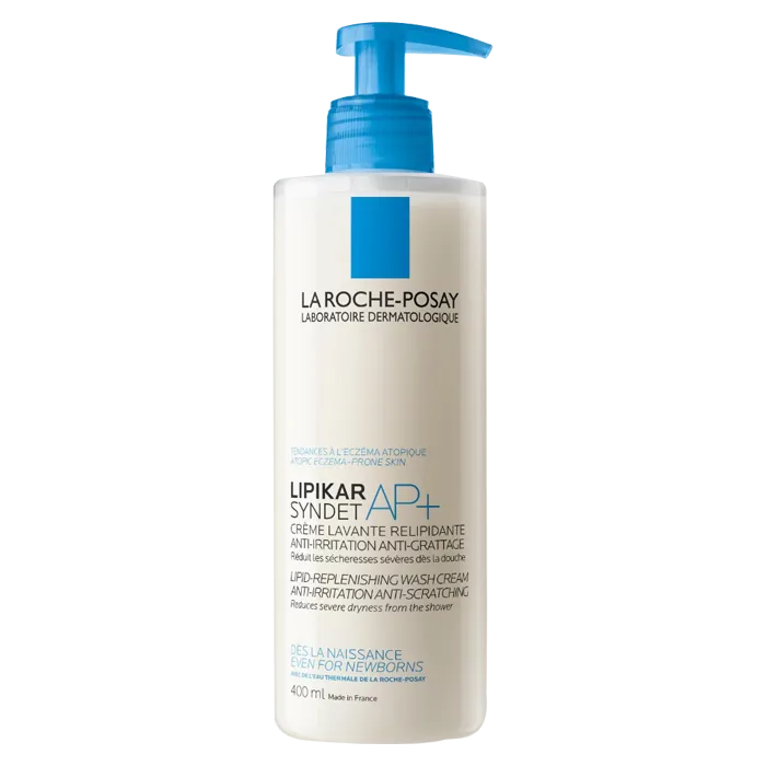 LA ROCHE POSAY LIPIKAR AP+ SYNDET - Crème Lavante Peaux Tendance Eczéma Atopique, 400ml