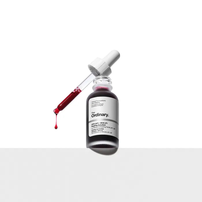 The Ordinary AHA 30% + BHA 2% - Solution de Peeling - Visage - Tous Types de Peaux, 30ml