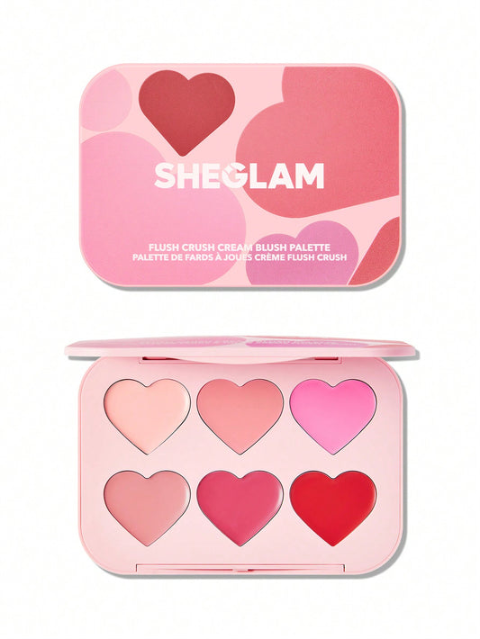 Sheglam Flush Crush Cream Blush Palette-Blushing Bouquet