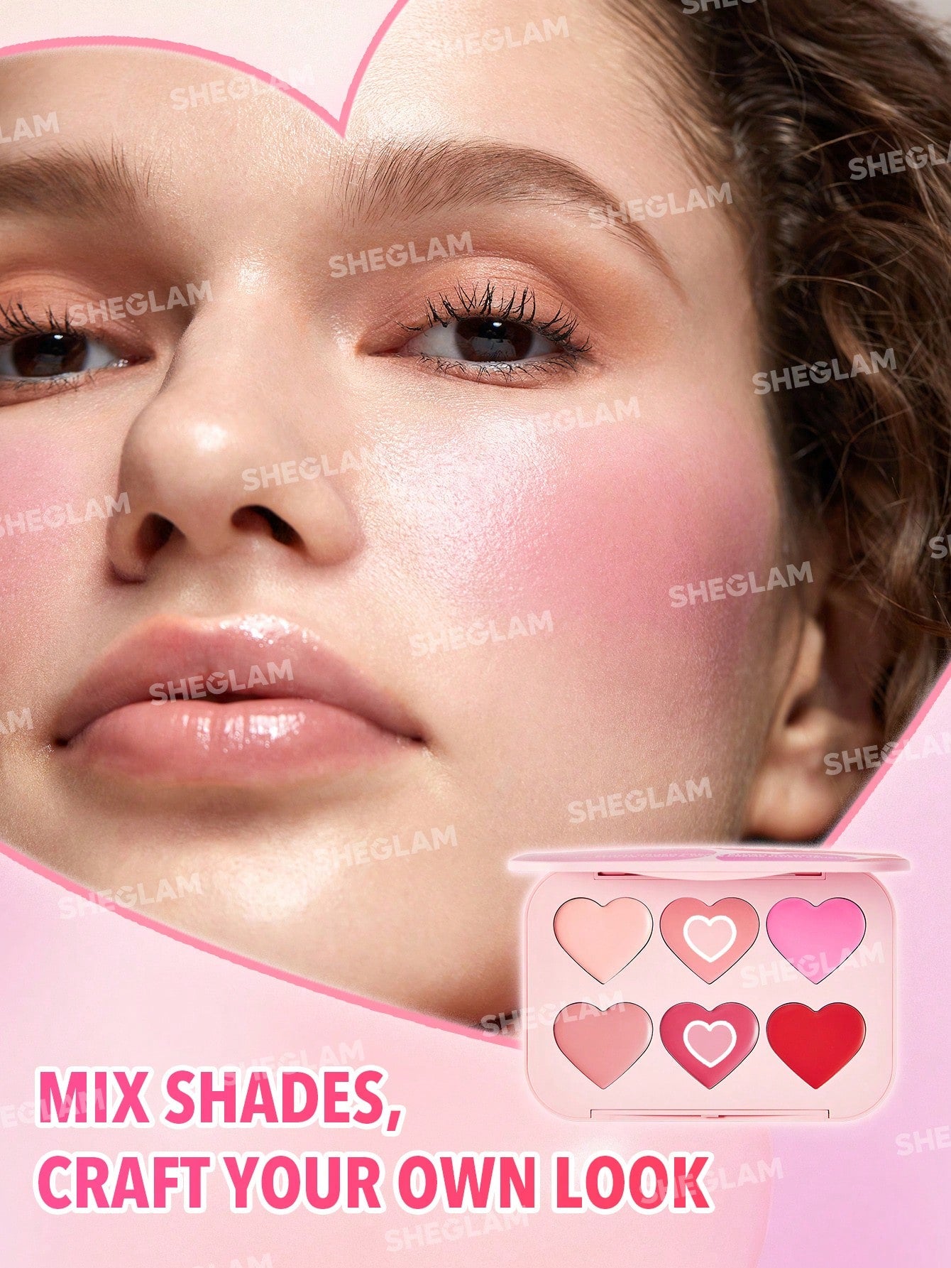 Sheglam Flush Crush Cream Blush Palette-Blushing Bouquet