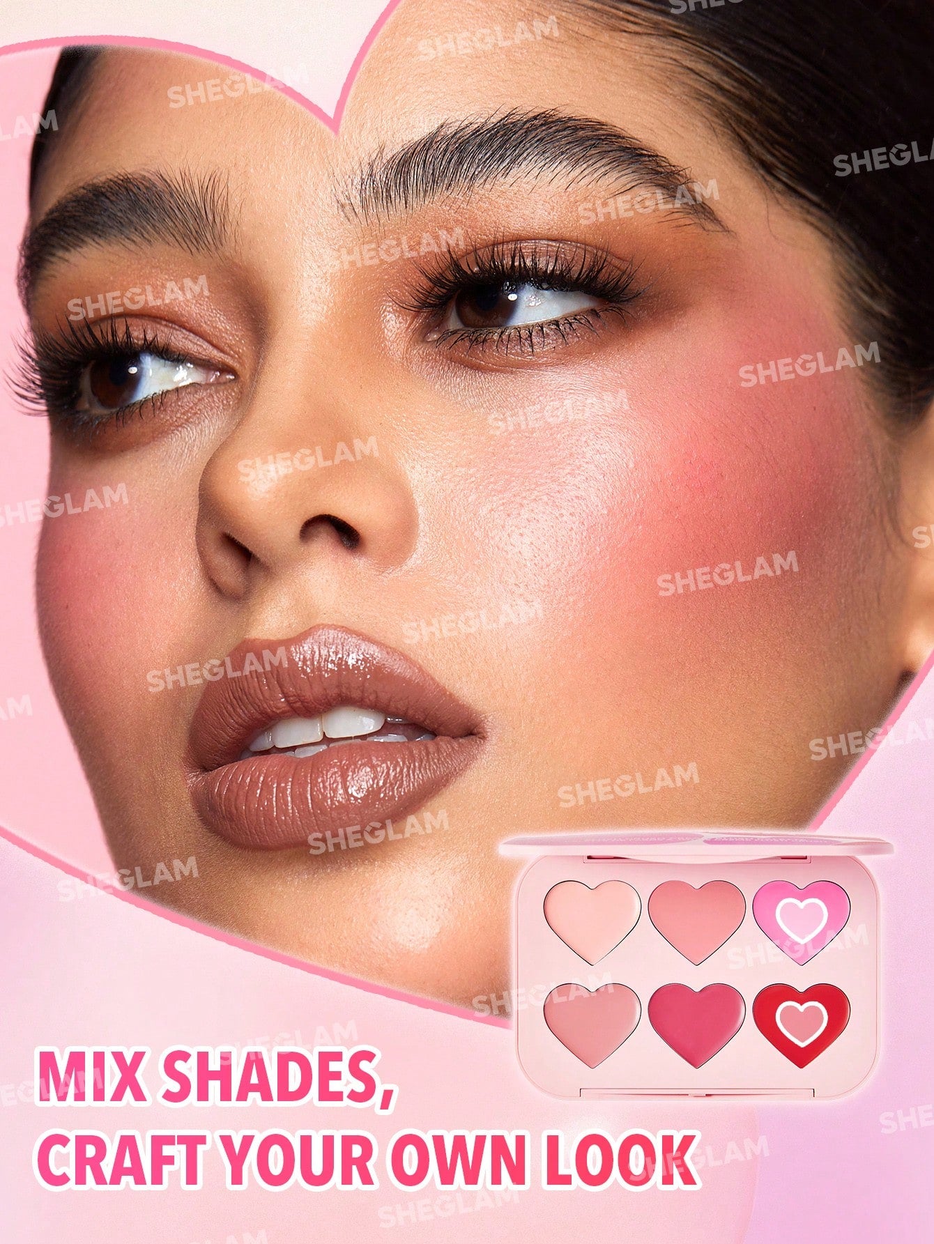 Sheglam Flush Crush Cream Blush Palette-Blushing Bouquet