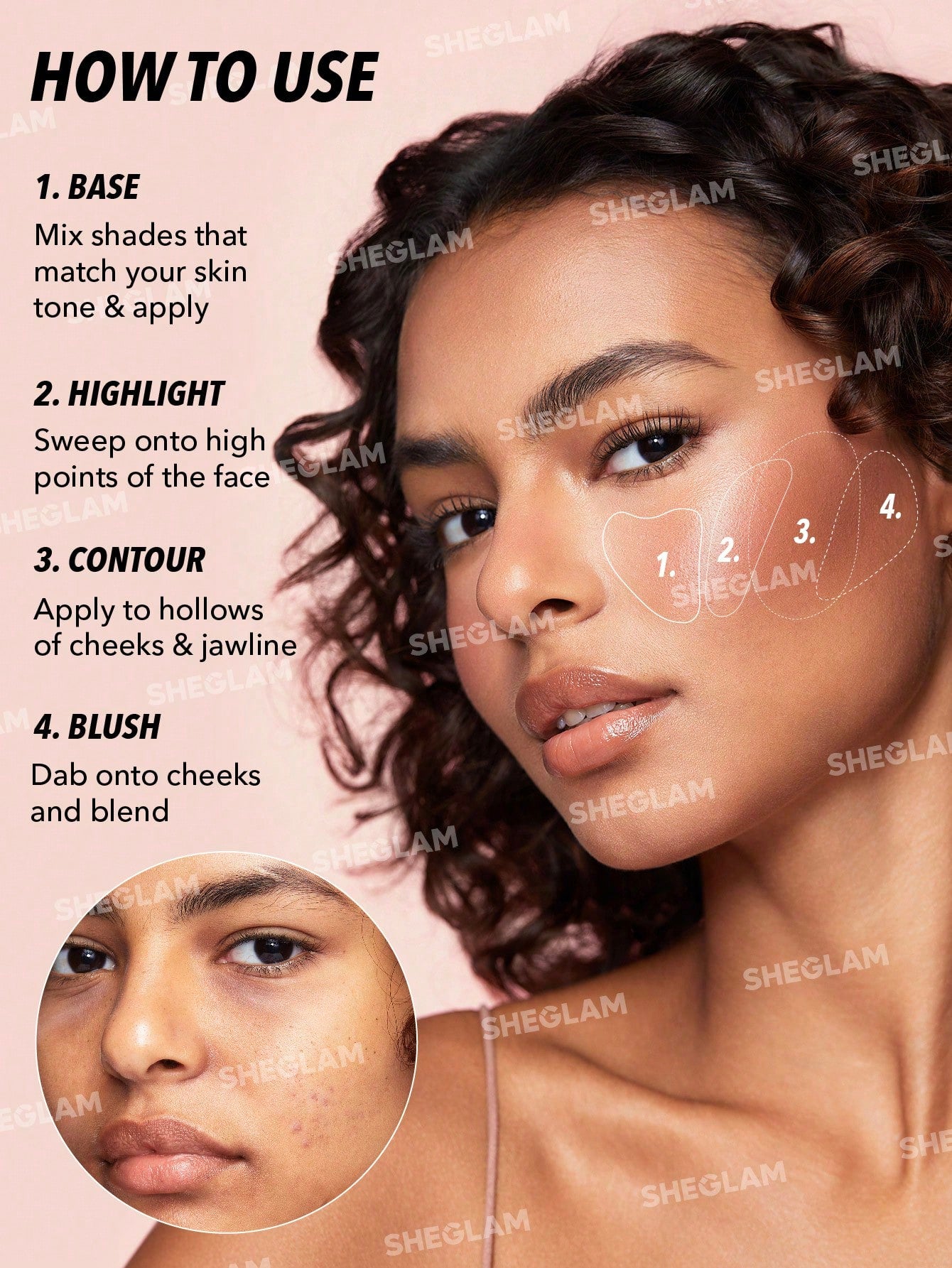 Sheglam All About That Face Multifunctional Face Palette-Mocha Sculpt