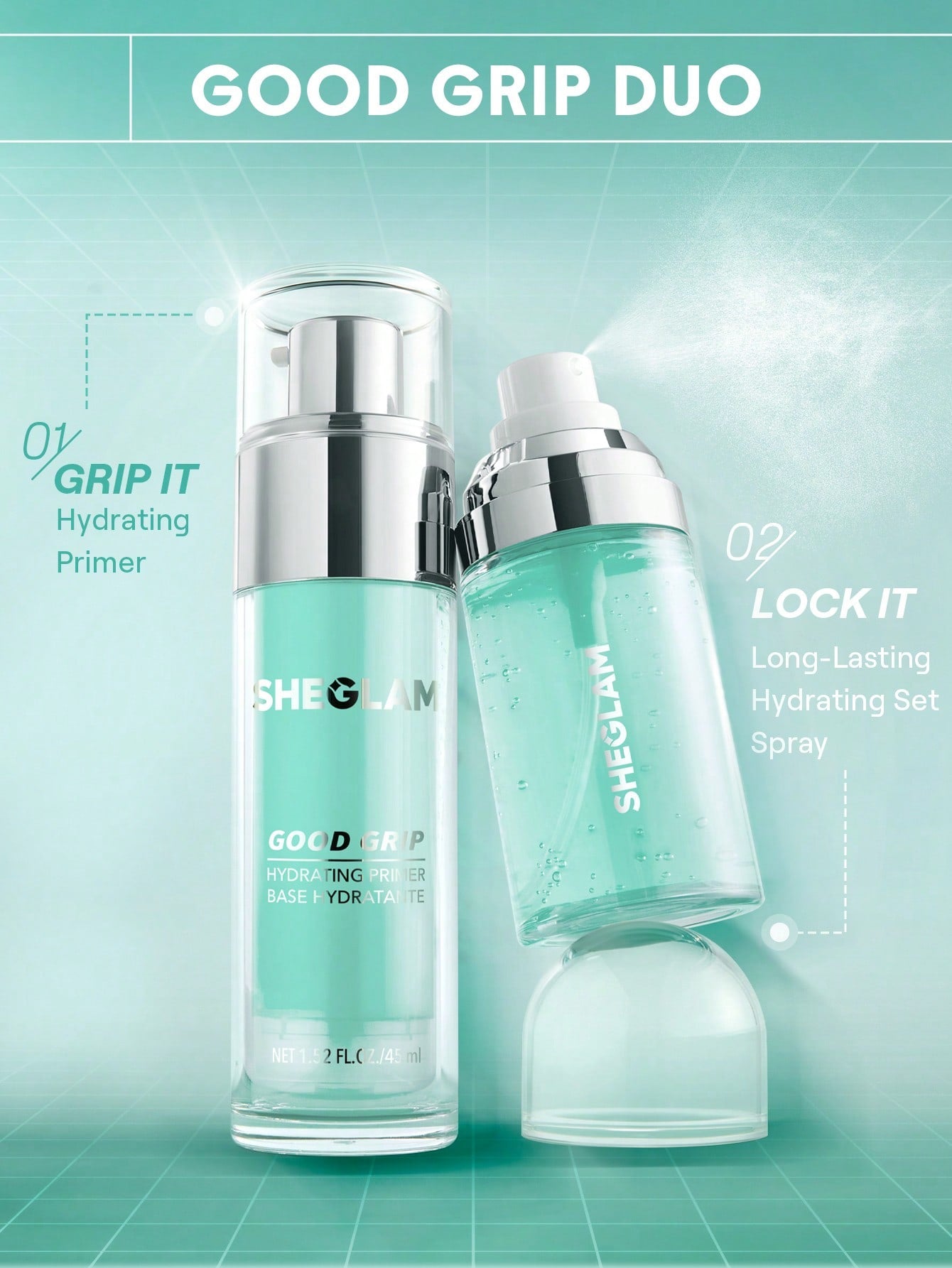 Sheglam Good Grip Hydrating Prime & Set Spray