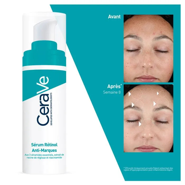 CeraVe Sérum Rétinol Anti-Marques - Peaux à Imperfections, 30ml