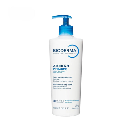 BIODERMA ATODERM PP - Baume Ultra-Nourrissant Apaisant - Visage et Corps - Peaux Sèches et Sensibles, 500ml