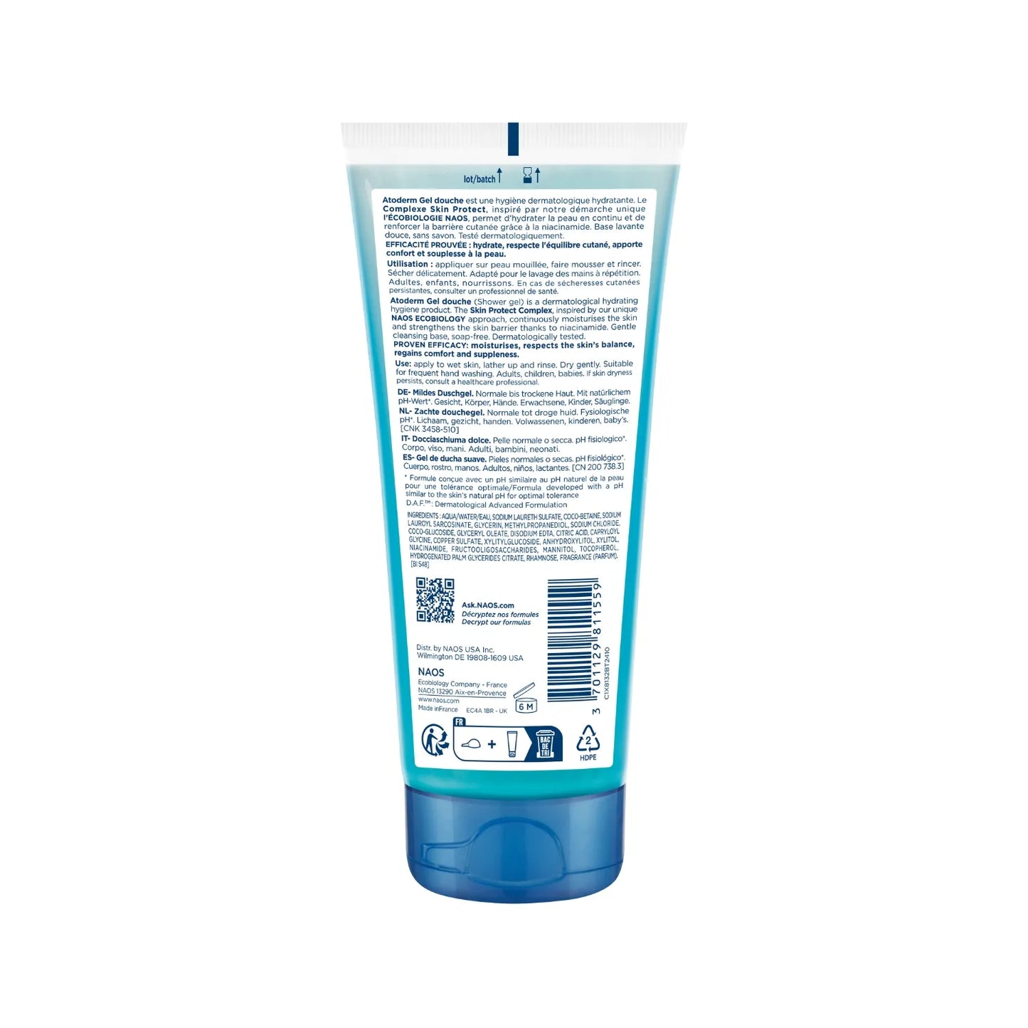 Bioderma ATODERM - Gel Douche Ultra-Douceur - Peaux Sensibles Normales à Sèches, 100ml