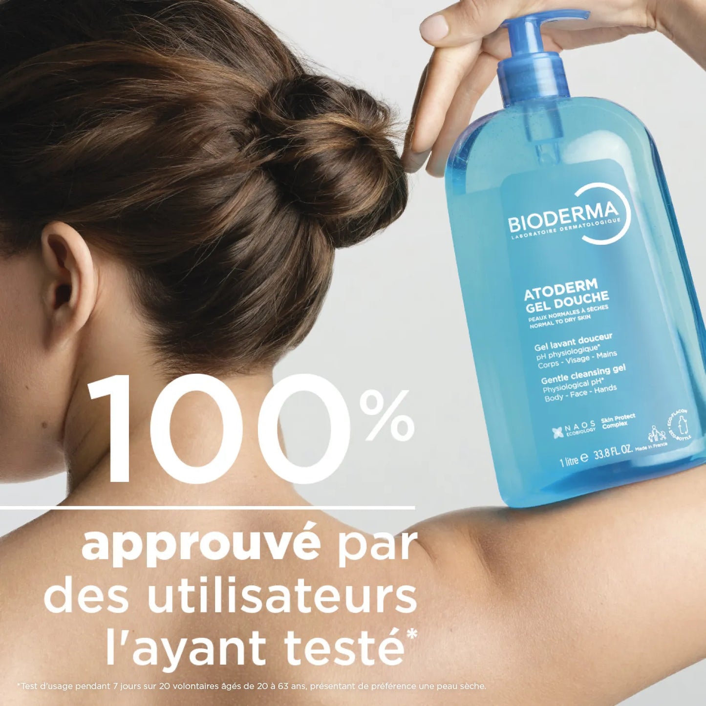 Bioderma ATODERM - Gel Douche Lavant Douceur - Visage et Corps - Peaux Sensibles Normales à Sèches, 1L