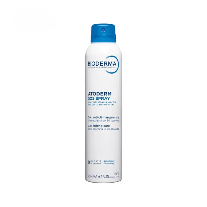 Bioderma ATODERM - SOS Spray Anti-Démangeaisons - Peaux Sensibles Sèches à très Sèches, 200ml