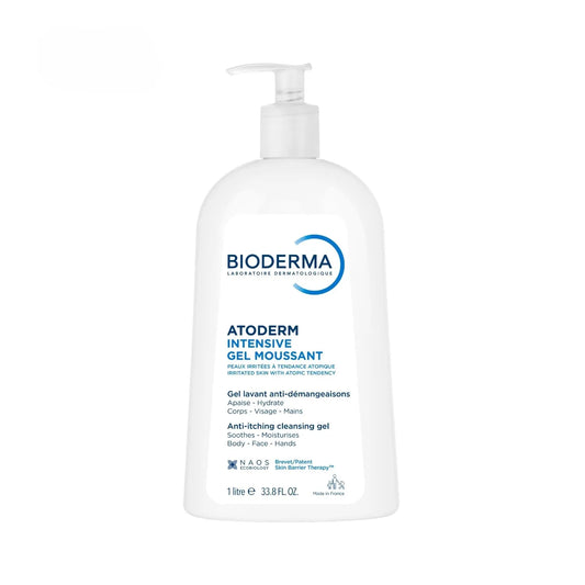 Bioderma ATODERM INTENSIVE - Gel Moussant Ultra-Apaisant - Peaux Sensibles Très Sèches à Atopiques, 500ml