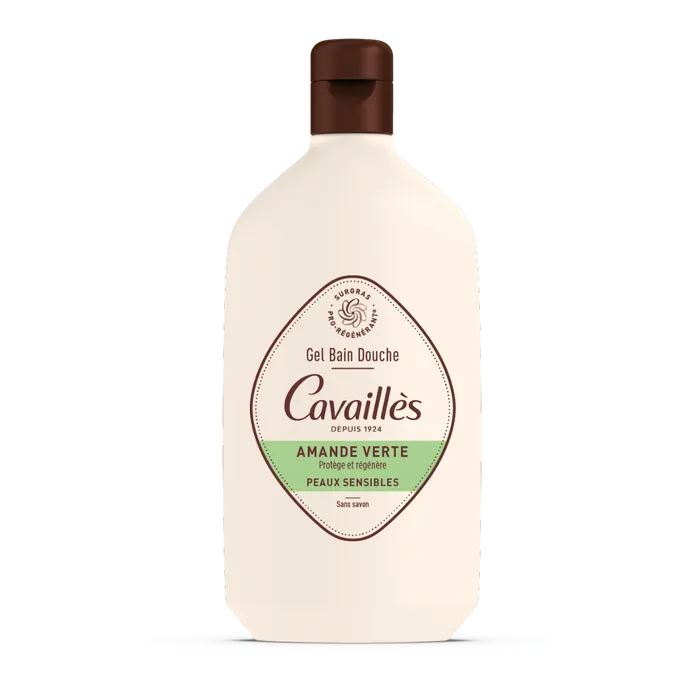 Cavaillès QUOTIDIEN - Gel Bain Douche Surgras Actif Amande Verte - Peaux Sensibles, 400ml