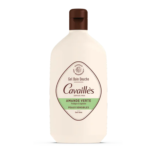 Cavaillès QUOTIDIEN - Gel Bain Douche Surgras Actif Amande Verte - Peaux Sensibles, 400ml