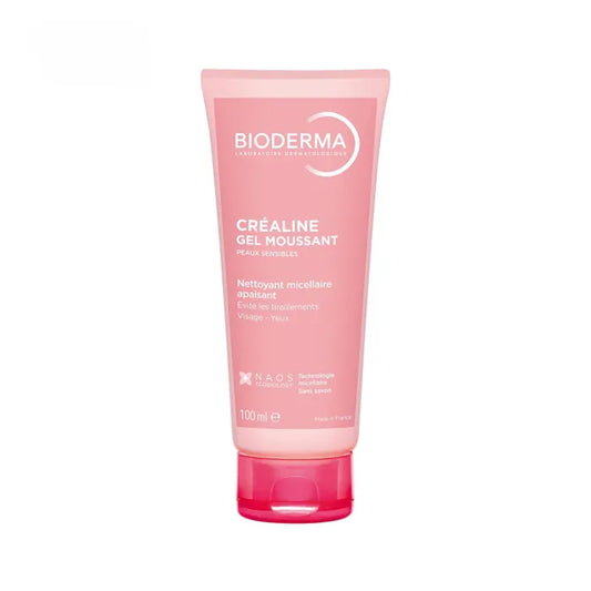 Bioderma CREALINE - Gel Moussant Nettoyant et Apaisant Micellaire - Peaux Sensibles, 100ml