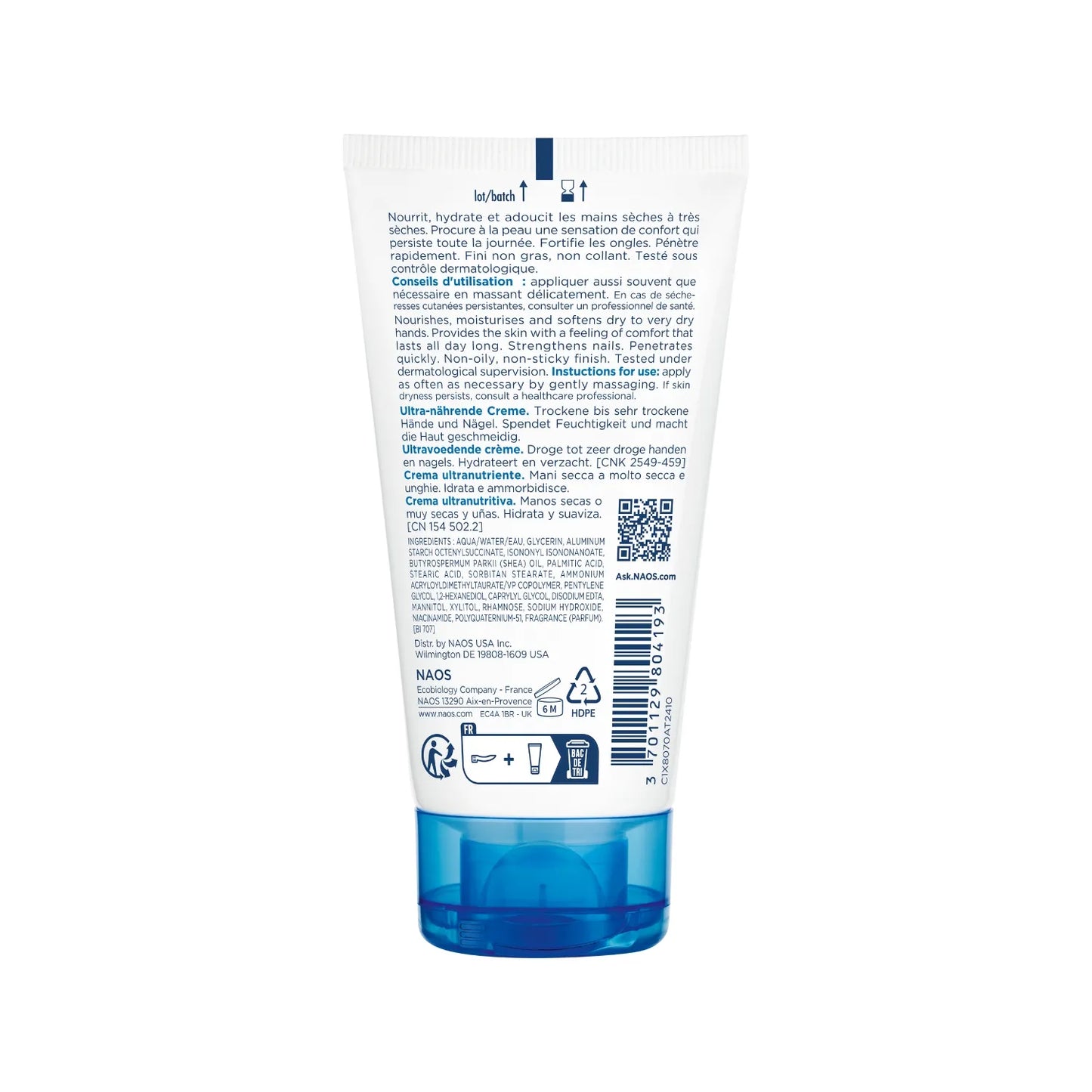 Bioderma ATODERM - Mains & Ongles - Crème Ultra-Nourrissante - Mains Sèches à Très Sèches, 50ml