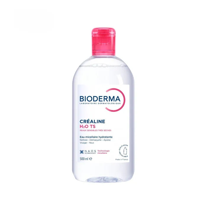 Bioderma CREALINE H2O - Eau Micellaire Démaquillante - Visage et Yeux - Peaux Sensibles,500ml