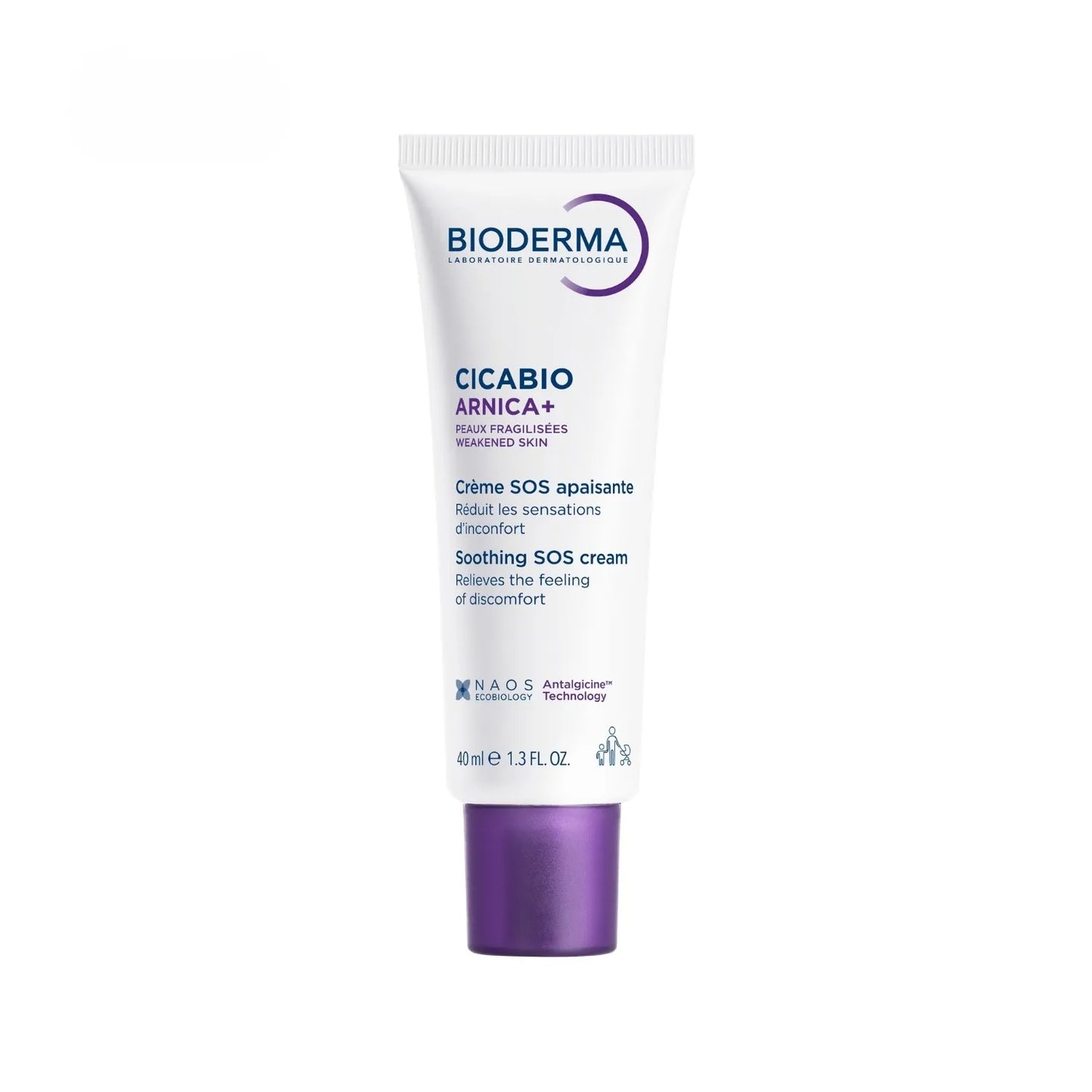 Bioderma CICABIO ARNICA+ - Crème SOS Apaisante - Visage et Corps - Peaux Fragilisées, 40ml