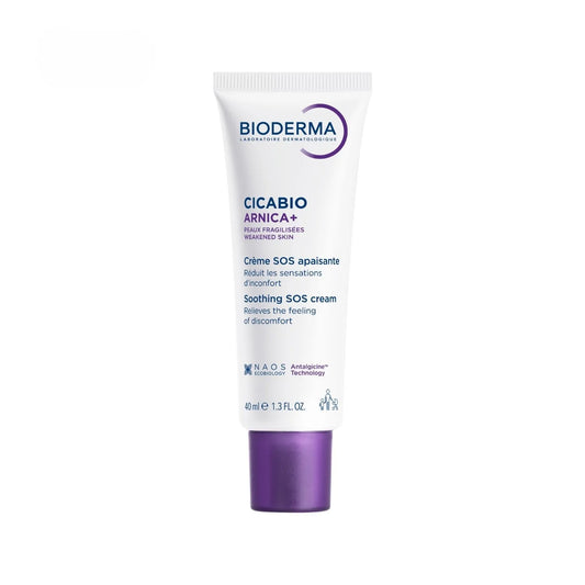 Bioderma CICABIO ARNICA+ - Crème SOS Apaisante - Visage et Corps - Peaux Fragilisées, 40ml